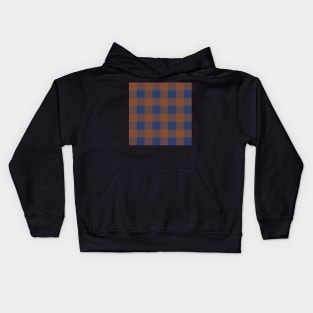 Little Critter Plaid - Navy and Brown Kids Hoodie